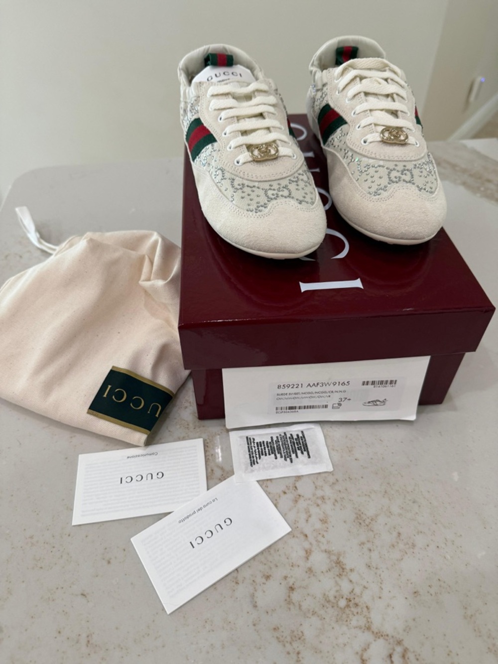 Women’s Gucci Shift GG Crystal sneaker - Picture 3 of 8